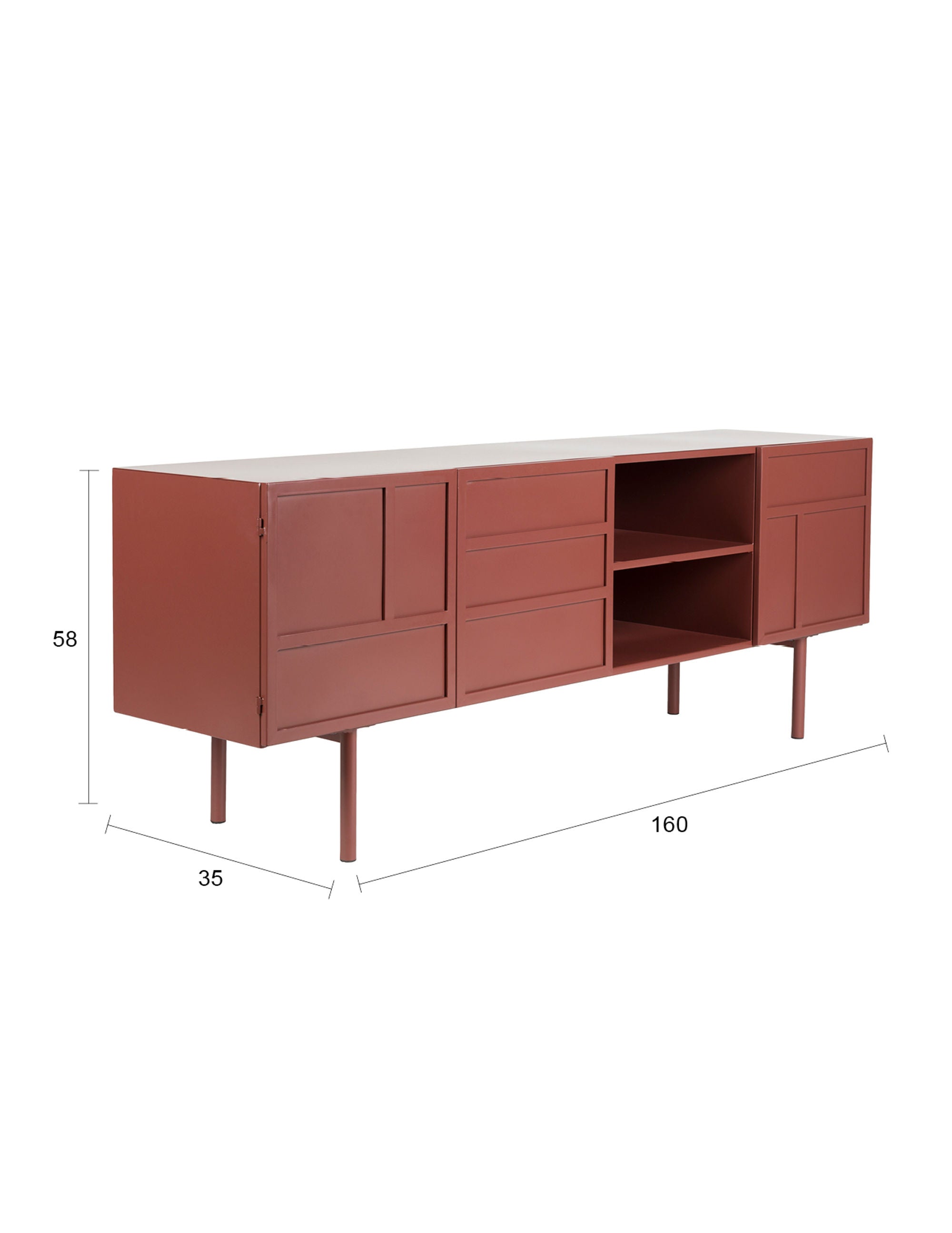 Davis Terracotta Iron Sideboard